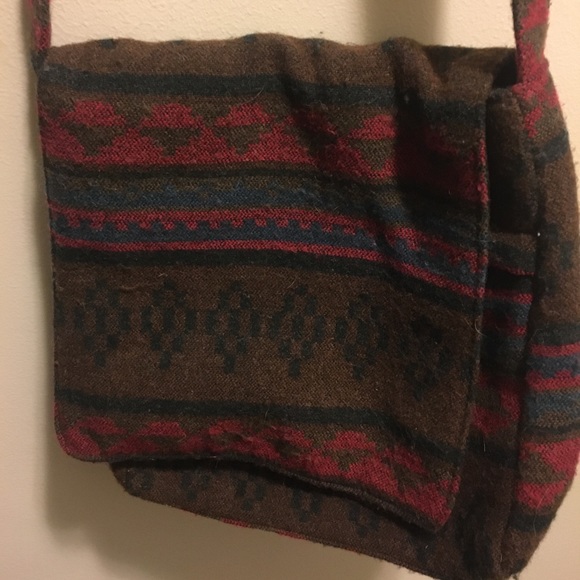 Wool Aztec pattern purse - Picture 2 of 4